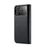 iPhone 17 Pro Bookcover 2 i 1 Læder Sort - Billede 2