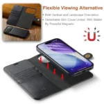iPhone 17 Pro Bookcover 2 i 1 Læder Sort - Billede 6