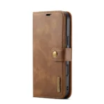 iPhone 17 Pro Bookcover 2 i 1 Læder Brun
