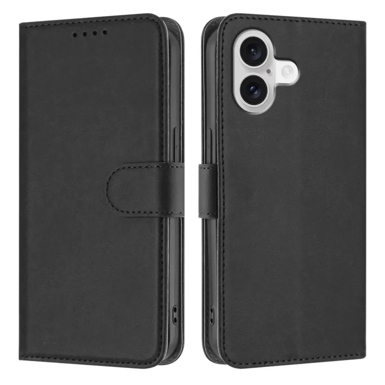 iPhone 17 Flip Cover m. Kortholder – Sort