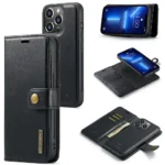 iPhone 15 Pro Bookcover 2 i 1 Læder Brun - Billede 10