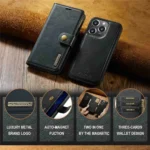 iPhone 15 Pro Bookcover 2 i 1 Læder Brun - Billede 8