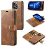 iPhone 16 Pro Bookcover 2 i 1 Læder Brun - Billede 4