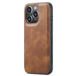 iPhone 16 Pro Bookcover 2 i 1 Læder Brun - Billede 3