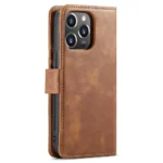 iPhone 16 Pro Bookcover 2 i 1 Læder Brun - Billede 2