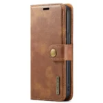 iPhone 15 Pro Bookcover 2 i 1 Læder Brun