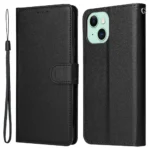 iPhone 15 Plus Flip Cover m. Kortholder – Sort