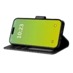 iPhone 15 Plus PU læder Flip Cover m. Kortholder – Sort - Billede 6