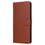iPhone 15 Pro Max Flip Cover m. Kortholder – Brun front