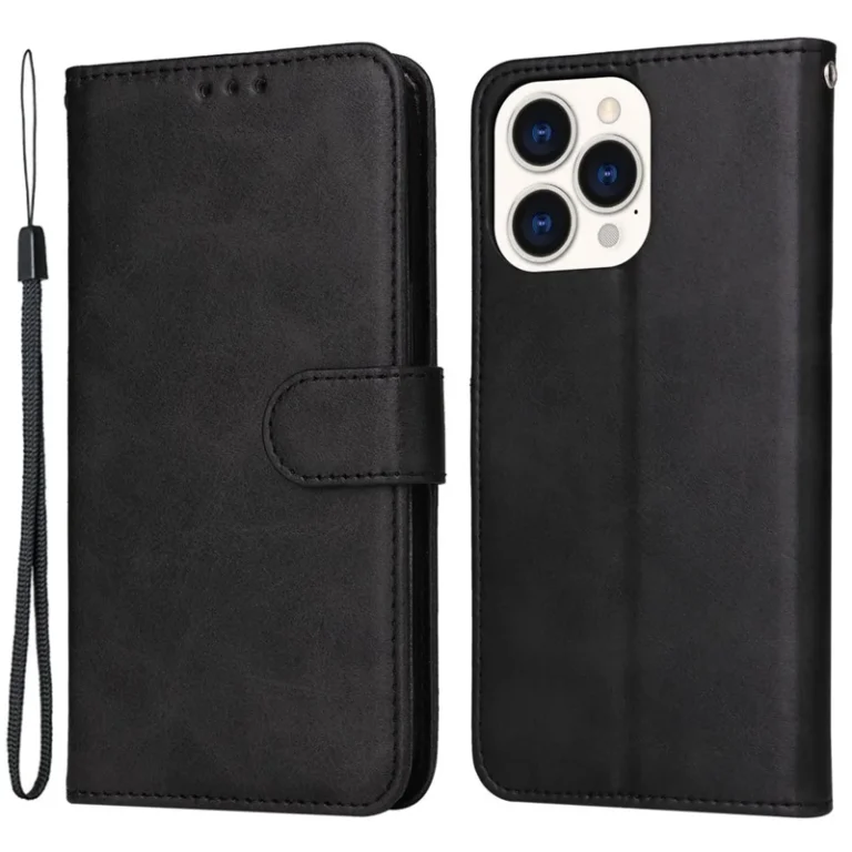 iPhone 14 Pro Max Flip Cover m. Kortholder – Sort