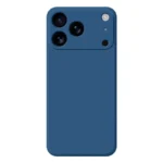 iPhone 17 Pro Max Silikone Cover - Blå bagside