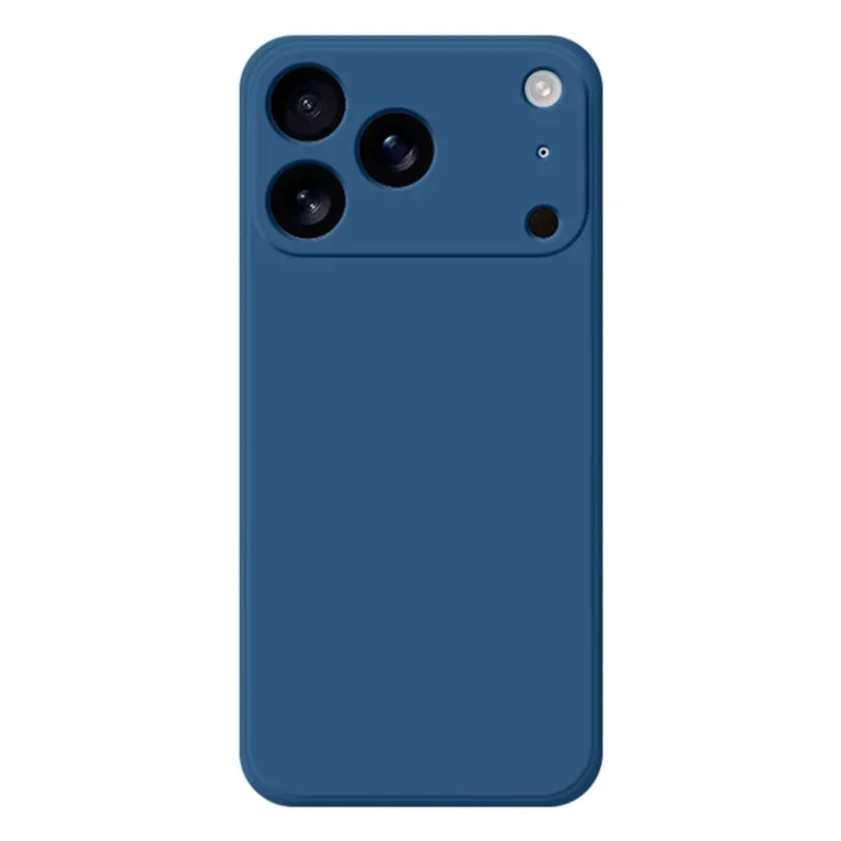 iPhone 17 Pro Max Silikone Cover - Blå bagside