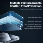 iPhone 13/13 Pro/14/16e Privacy tempered glass nuglas - Billede 3