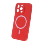 iPhone 16 Pro Max Silikone Mag Cover - Rød