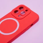 iPhone 16 Pro Max Silikone Mag Cover - Rød - Billede 2