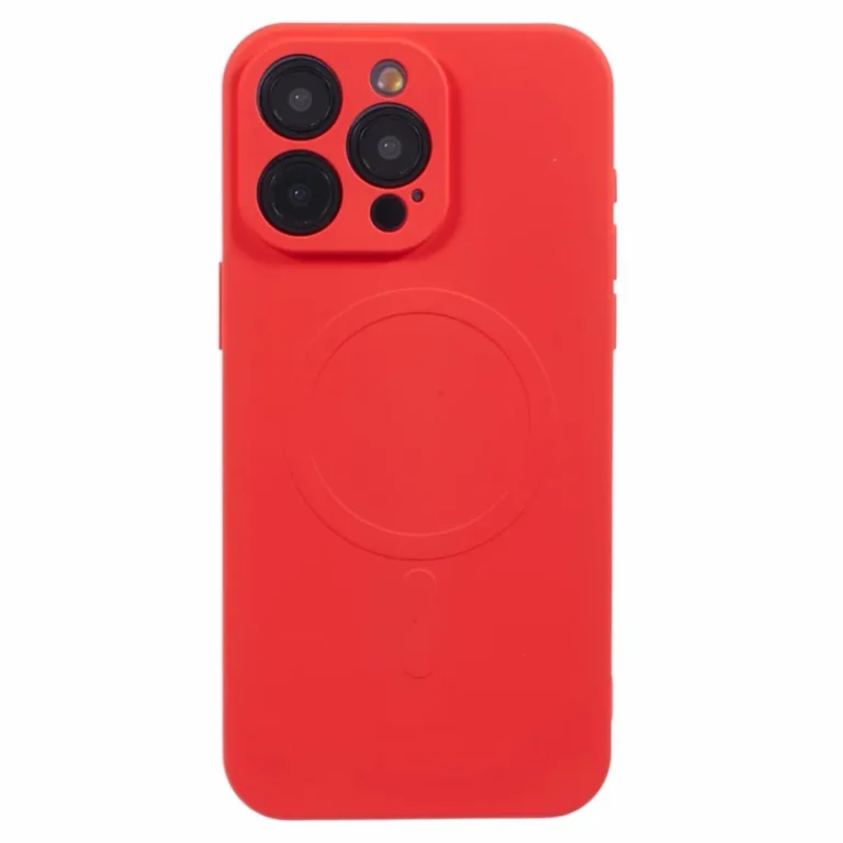 iPhone 15 Pro Max Silikone Mag Cover Rød - bagside