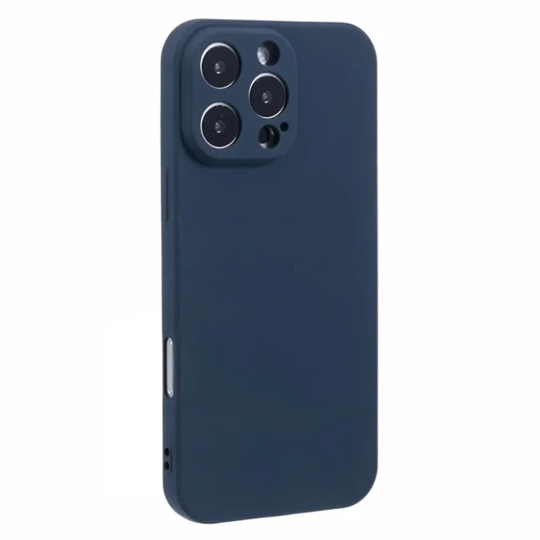 iPhone 16 Pro Max Silikone Cover - Blå bagside