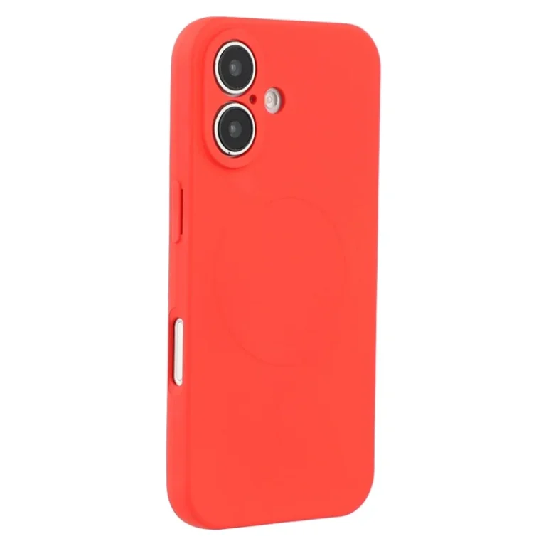 iPhone 16 Pro Max Silikone Mag Cover - Rød