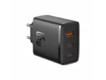 Baseus oplader GaN2 Lite PD 65W 2x USB-C 1x USB Sort - Billede 2