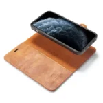 iPhone 13 Pro Bookcover 2 i 1 Læder Brun - Billede 10