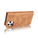 iPhone 13 Pro Bookcover 2 i 1 Læder Brun - Billede 5
