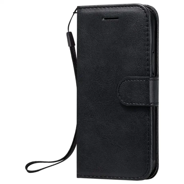 iPhone 12 Mini Flip Cover m. Kortholder – Sort