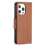 iPhone 13 Pro Flip Cover m. Kortholder – Brun - Billede 3