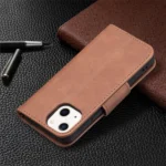 iPhone 13 Mini Flip Cover m. Kortholder – Brun - Billede 7