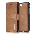 iPhone 7/8/SE Bookcover 2 i 1 Læder Brun - Billede 2