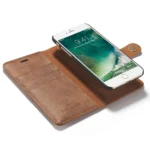 iPhone 7/8/SE Bookcover 2 i 1 Læder Brun - Billede 9