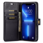 iPhone 14 Pro Bookcover 2 i 1 Læder Sort - Billede 2