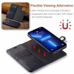 iPhone 14 Pro Bookcover 2 i 1 Læder Sort - Billede 7