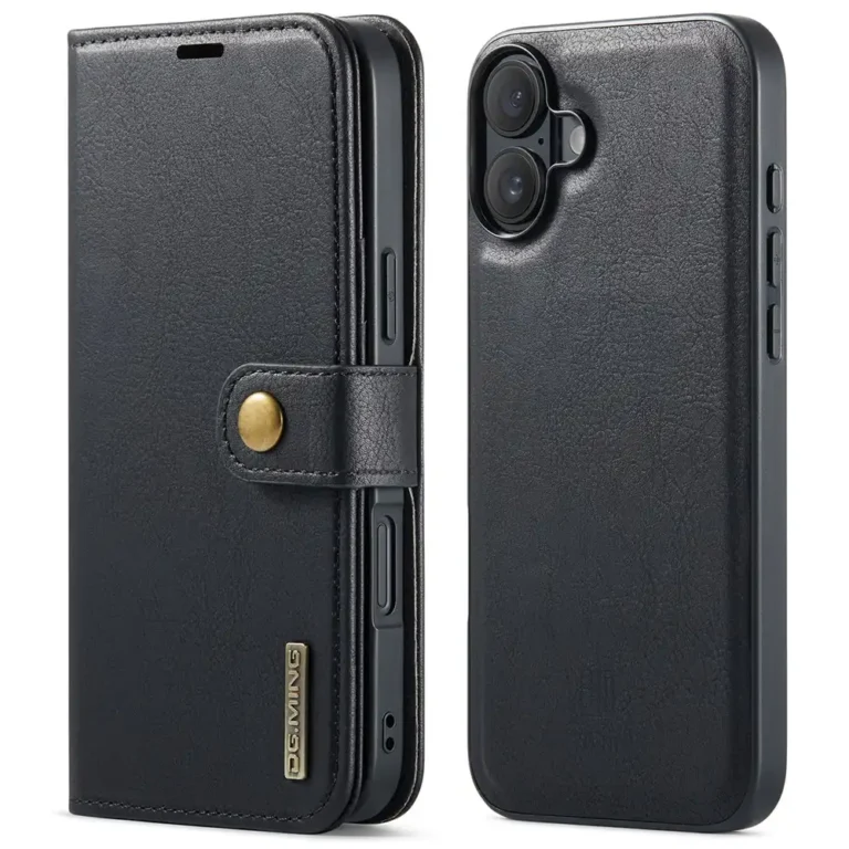 iPhone 16e Bookcover 2 i 1 Læder Brun