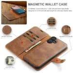 iPhone 16 Bookcover 2 i 1 Læder Brun - Billede 9