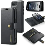 iPhone 16e Bookcover 2 i 1 Læder Sort