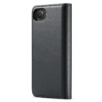 iPhone 16e Bookcover 2 i 1 Læder Sort bagside