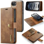 iPhone 16e/17e Bookcover 2 i 1 Læder Brun - Billede 10