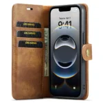 iPhone 16e/17e Bookcover 2 i 1 Læder Brun - Billede 9