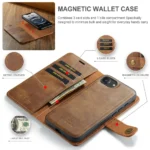 iPhone 16e/17e Bookcover 2 i 1 Læder Brun - Billede 8