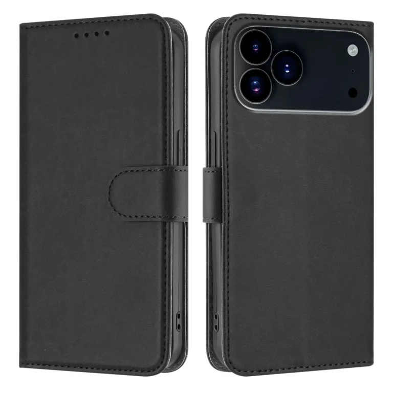 iPhone 17 Pro Max Flip Cover m. Kortholder – Sort