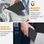 iPhone 17 Pro Max / 18 Pro max Flip Cover m. Kortholder – Sort - Billede 3