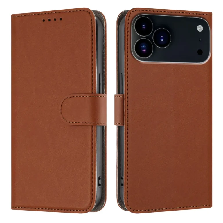 iPhone 17 Pro Max Flip Cover m. Kortholder – Sort for og bagside