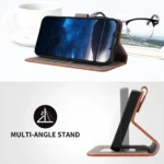 iPhone 17 Pro Max Flip Cover m. Kortholder – Sort stående