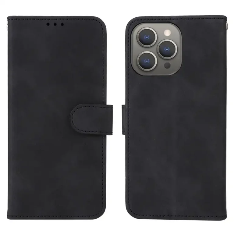 iPhone 15 Pro Flip Cover m. Kortholder – Sort
