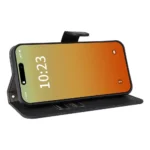 iPhone 15 Pro Flip Cover m. Kortholder – Sort - Billede 3