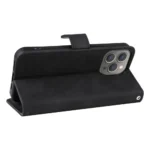 iPhone 15 Pro Flip Cover m. Kortholder – Sort - Billede 4