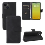 iPhone 15 Plus Flip Cover m. Kortholder – Sort - Billede 3