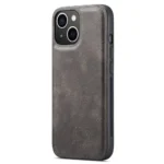 iPhone 15 Bookcover 2 i 1 Læder Sort - Billede 2