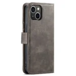 iPhone 15 Bookcover 2 i 1 Læder Sort - Billede 4