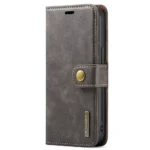 iPhone 15 Bookcover 2 i 1 Læder Grå